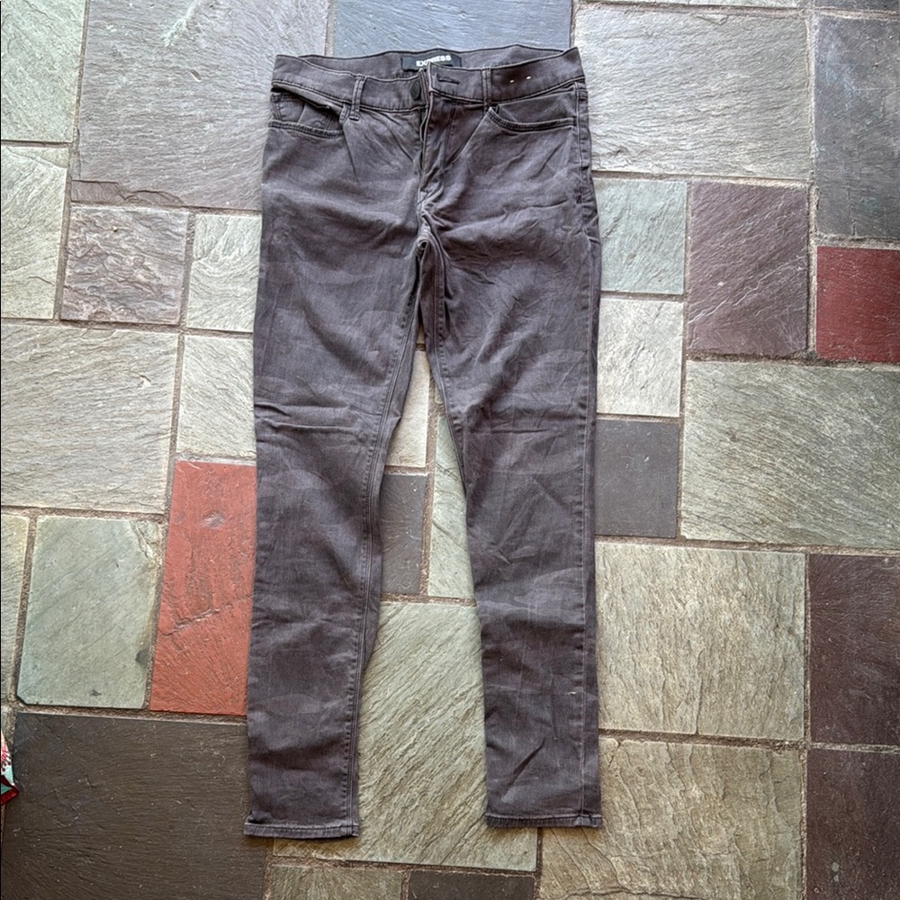 Women's Gray Camo Jeans